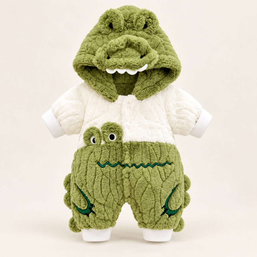 Green Crocodile romper